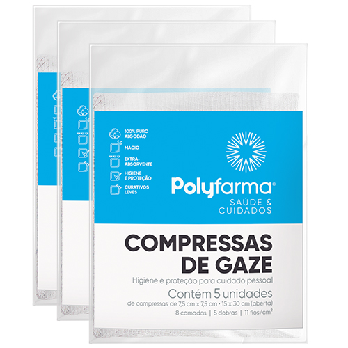 Compressas de Gaze